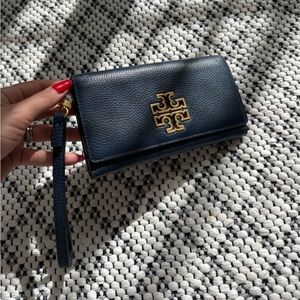 Tory Burch Wristlet/Wallet - Navy